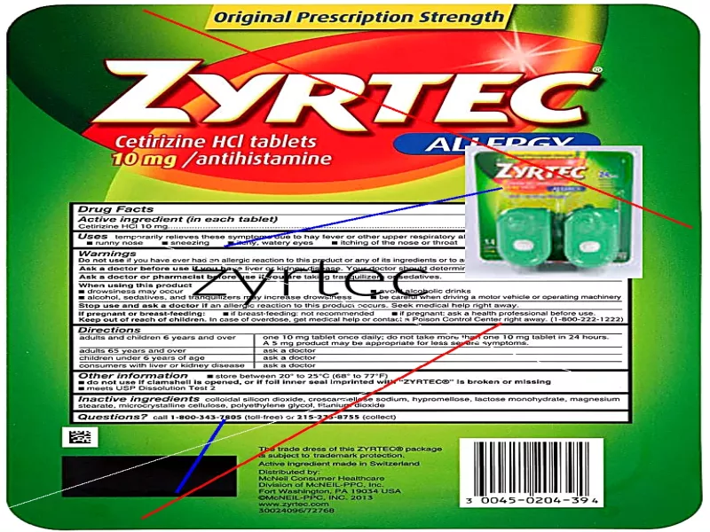 Zyrtec prix belgique